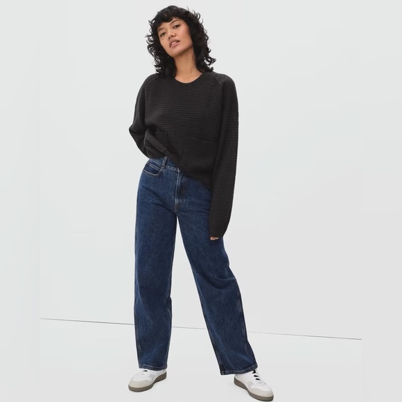 Everlane Belgian-Waffle Pocket Pullover in ReCashmere - Picture 2 of 11